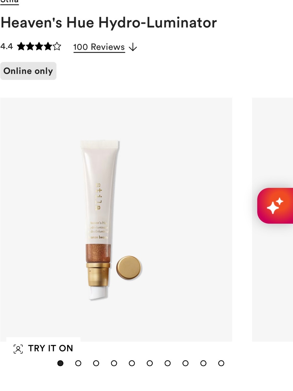 Stila pearly ivory and gold liquid highlighter
